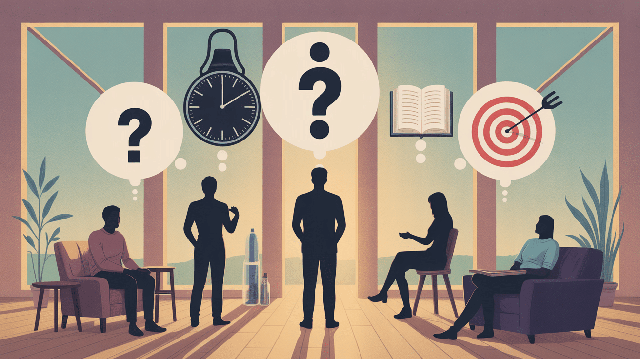 Illustration intentions de recherche VO2max : graphique, montre, applis, carte mentale