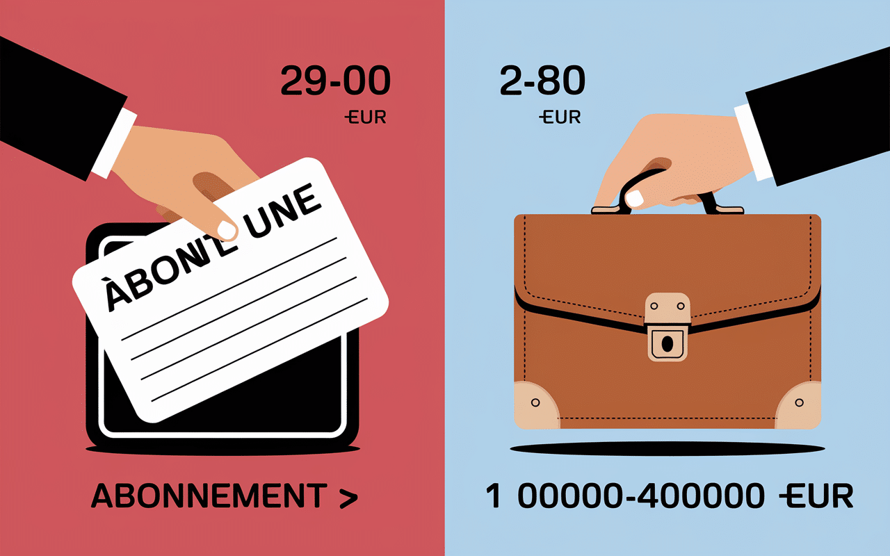 compare carte abonne salle de sport et clefs entrepreneur