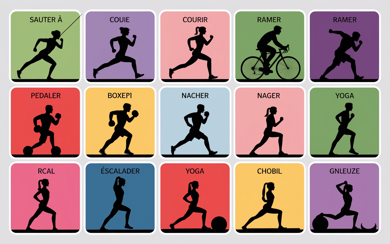 tableau des sports pour perdre du poids avec calories brulées