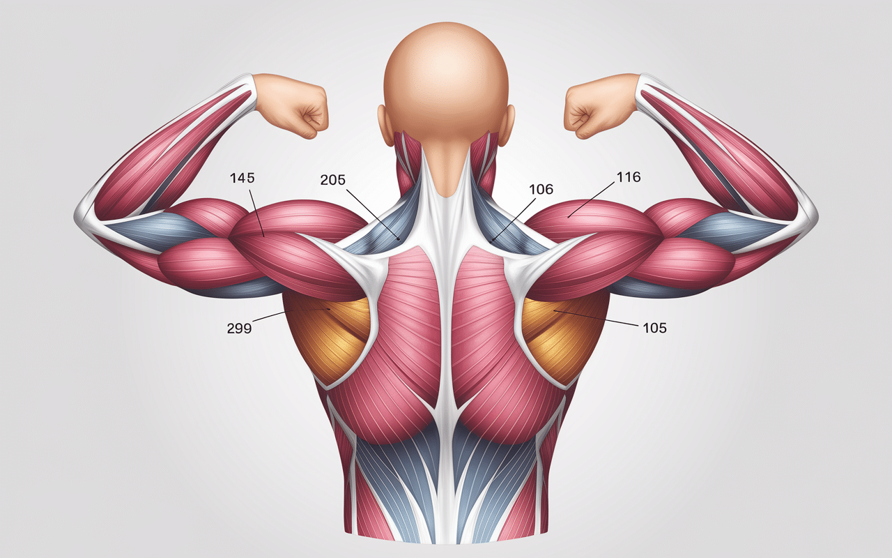 schema des muscles principaux du dos
