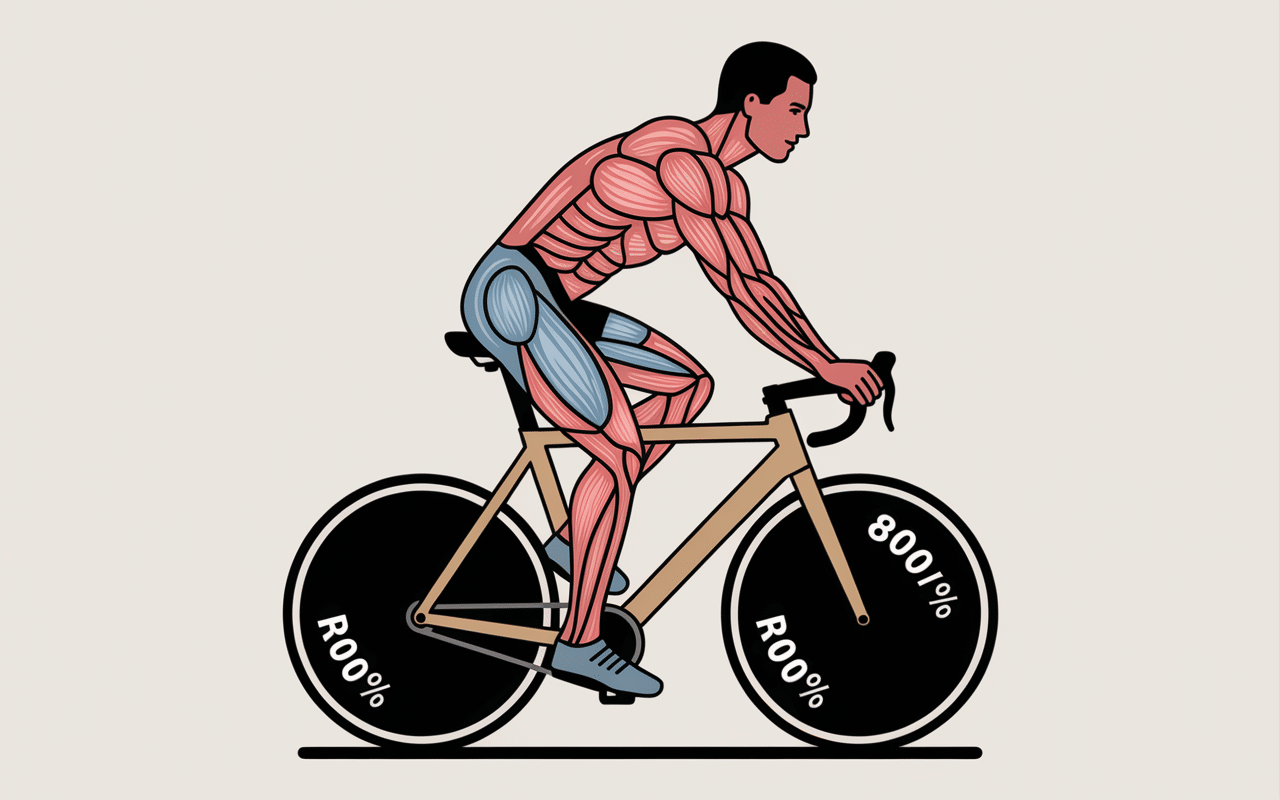 Schéma muscles sollicités vélo elliptique vue de dos