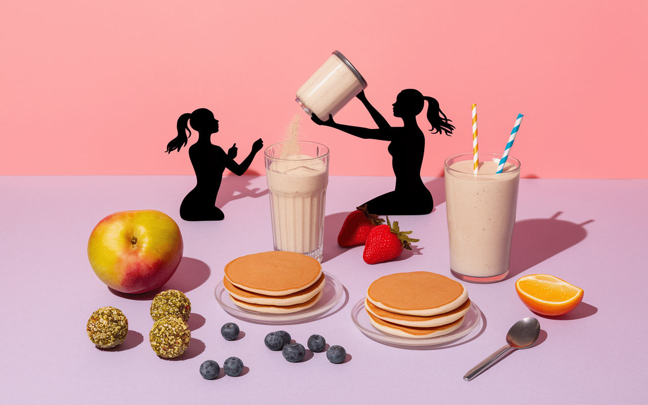 recettes fitness avec beurre de cacahuetes en poudre et fruits frais
