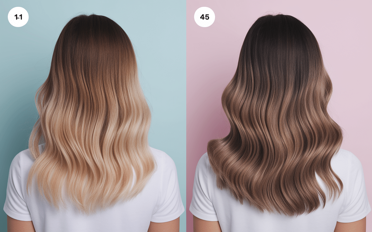 Cystine B6 chevelure dense comparatif avant apres