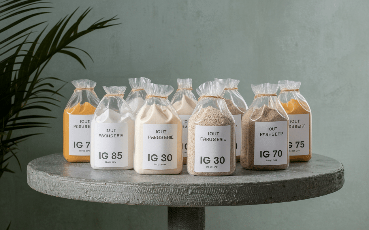 fecule de pomme de terre alternatives IG arrow root tapioca riz