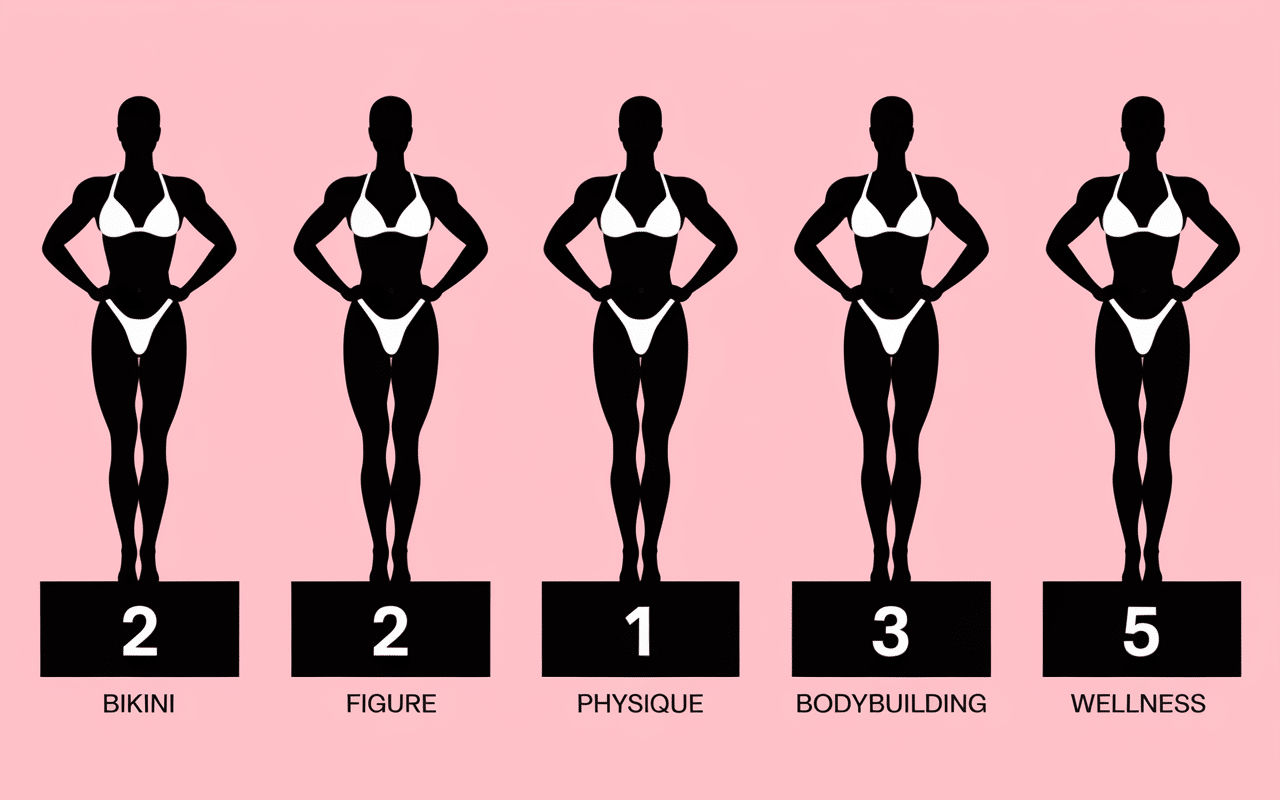 bodybuilding femme podium categories