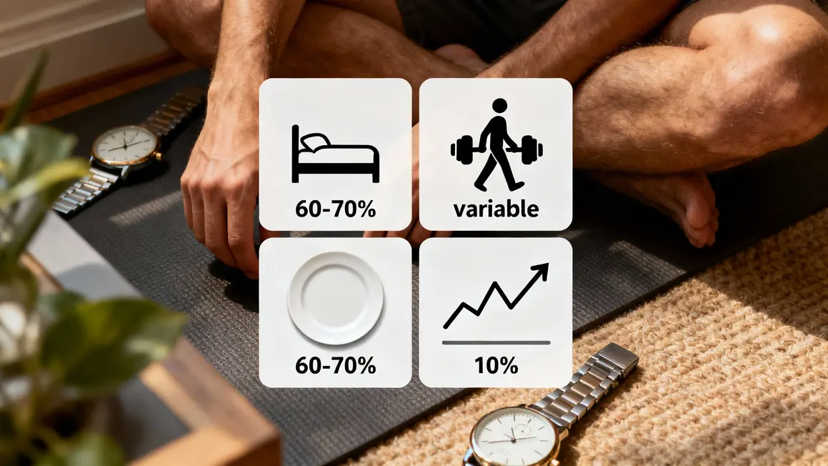 Tableau visuel dépenses énergétiques compensation calorique fitness