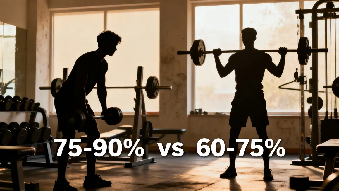 comparatif entrainement force et volume en musculation