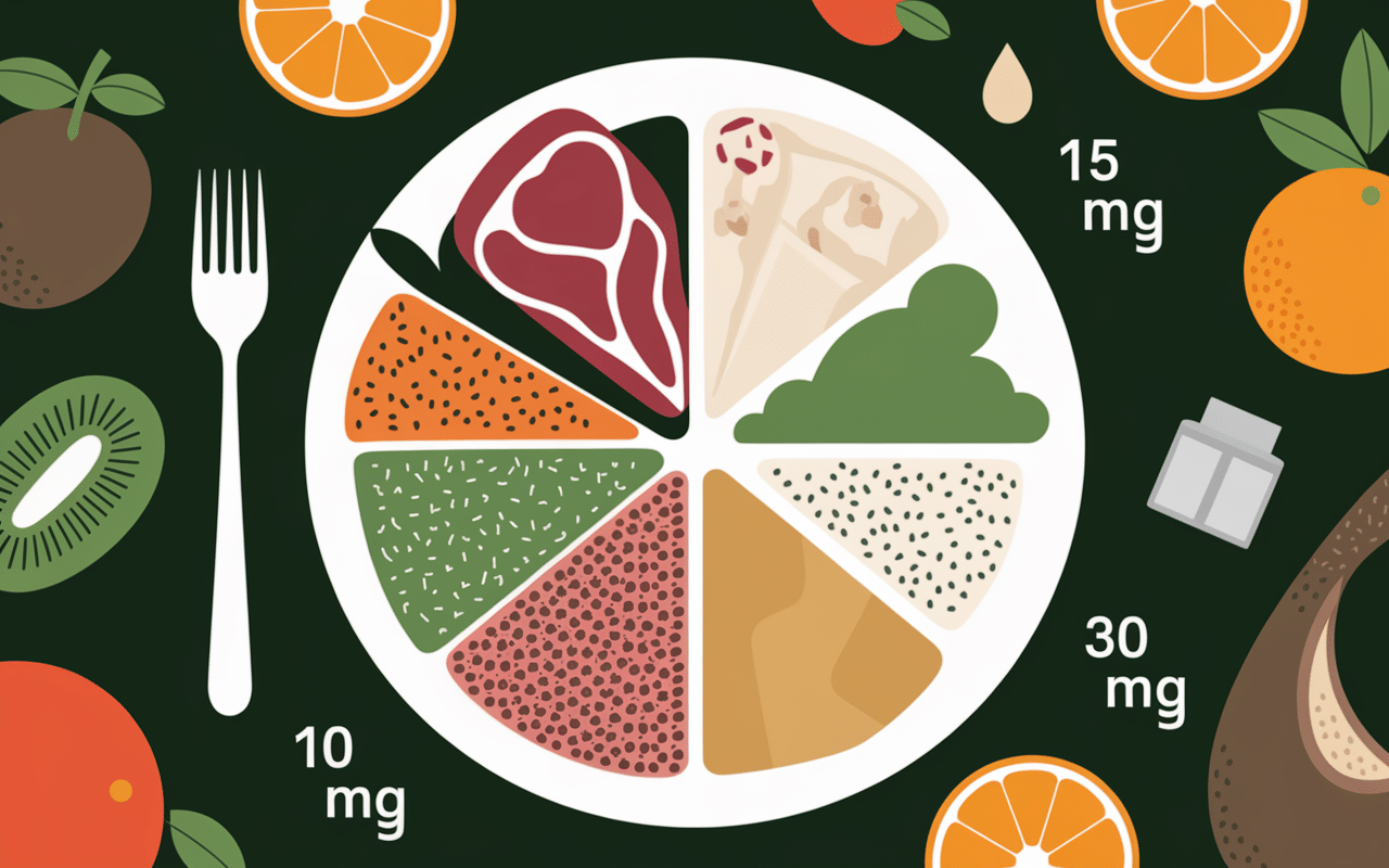 manque de fer quoi manger aliments quantites illustration