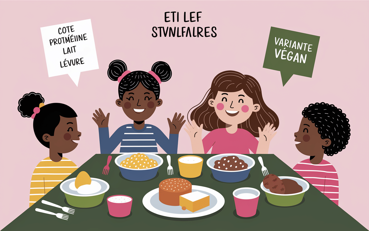 Ingredients pancakes proteine alternatives et enfants