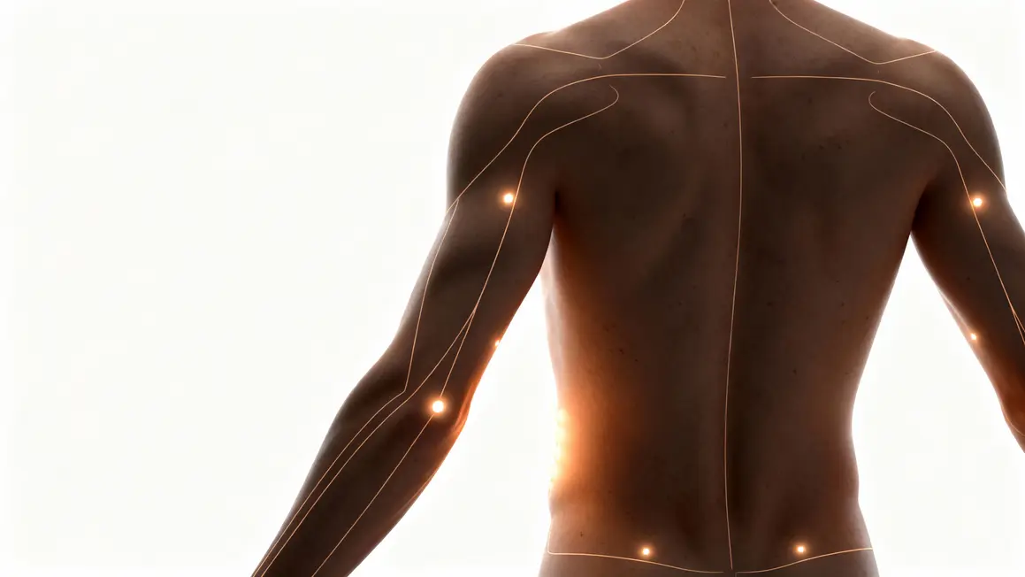 schéma méridiens corps acupression énergie