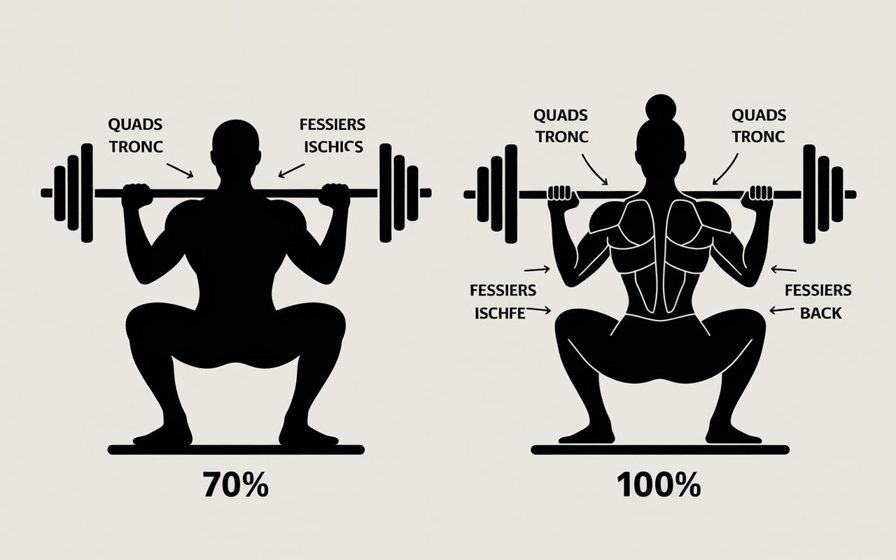 squats and front squats tableau activations