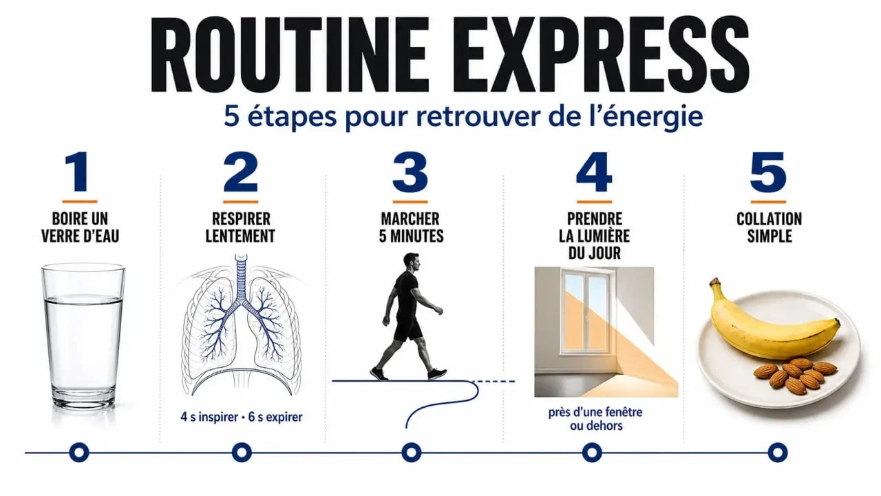 Comment avoir de l energie rapidement : routine express en 5 étapes pour retrouver du tonus
